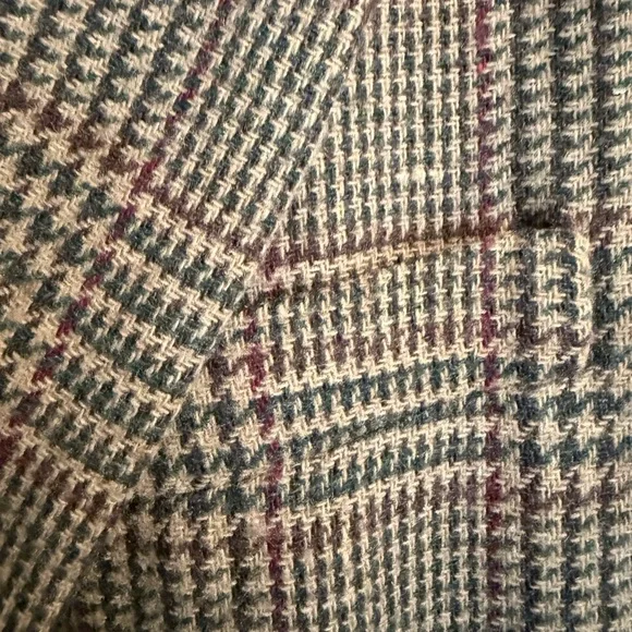 Vintage Jaclyn Smith Plaid Blazer |Size 14| Brien Wool Blend with Collar. - Picture 4 of 9